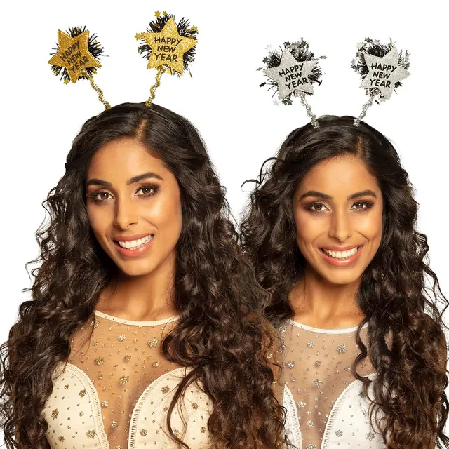 boland-haarreif-happy-new-year-silvester-schwarz-gold image 1