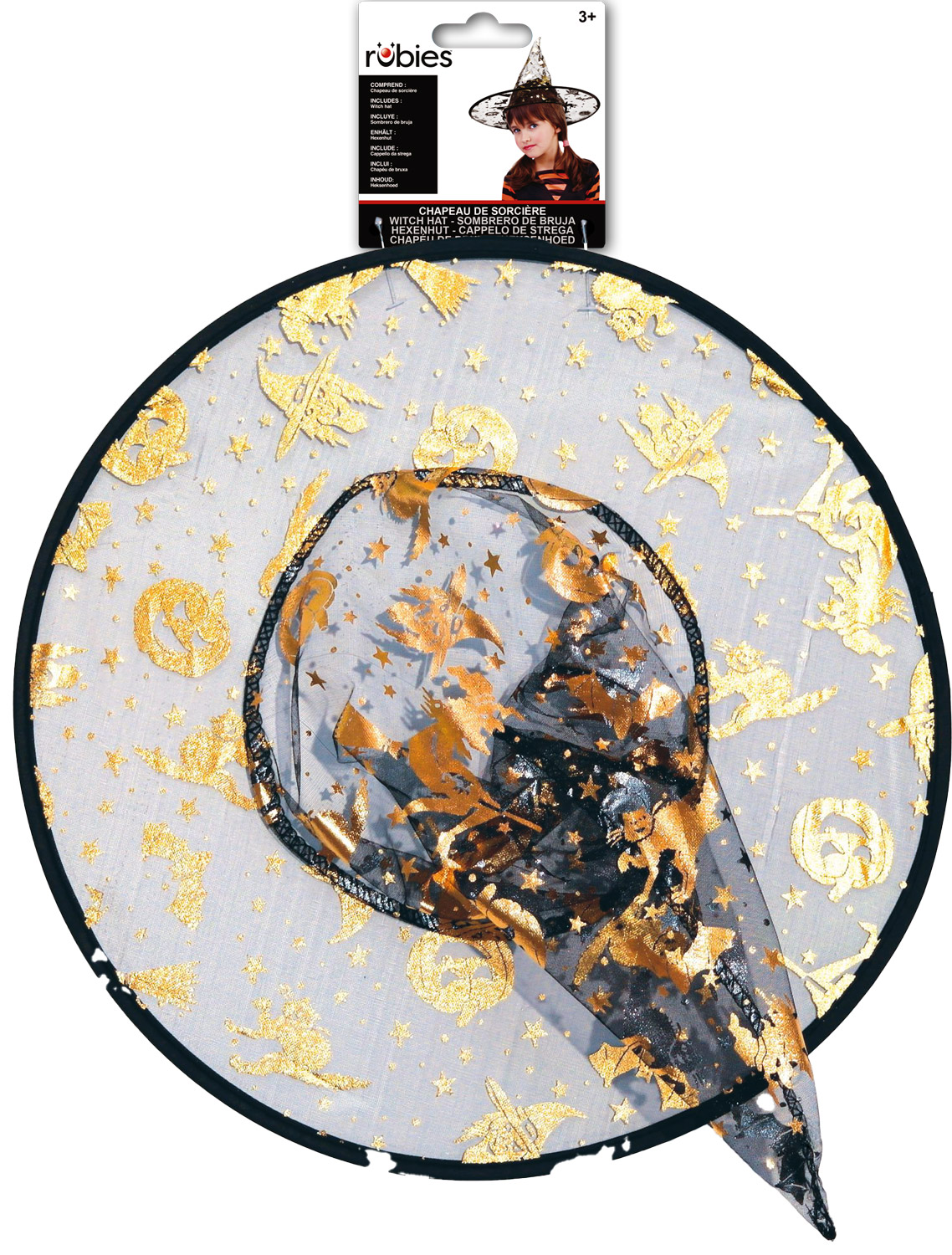 rubies-hexenhut-kinder-schwarz-transparent-mit-goldprint image 2