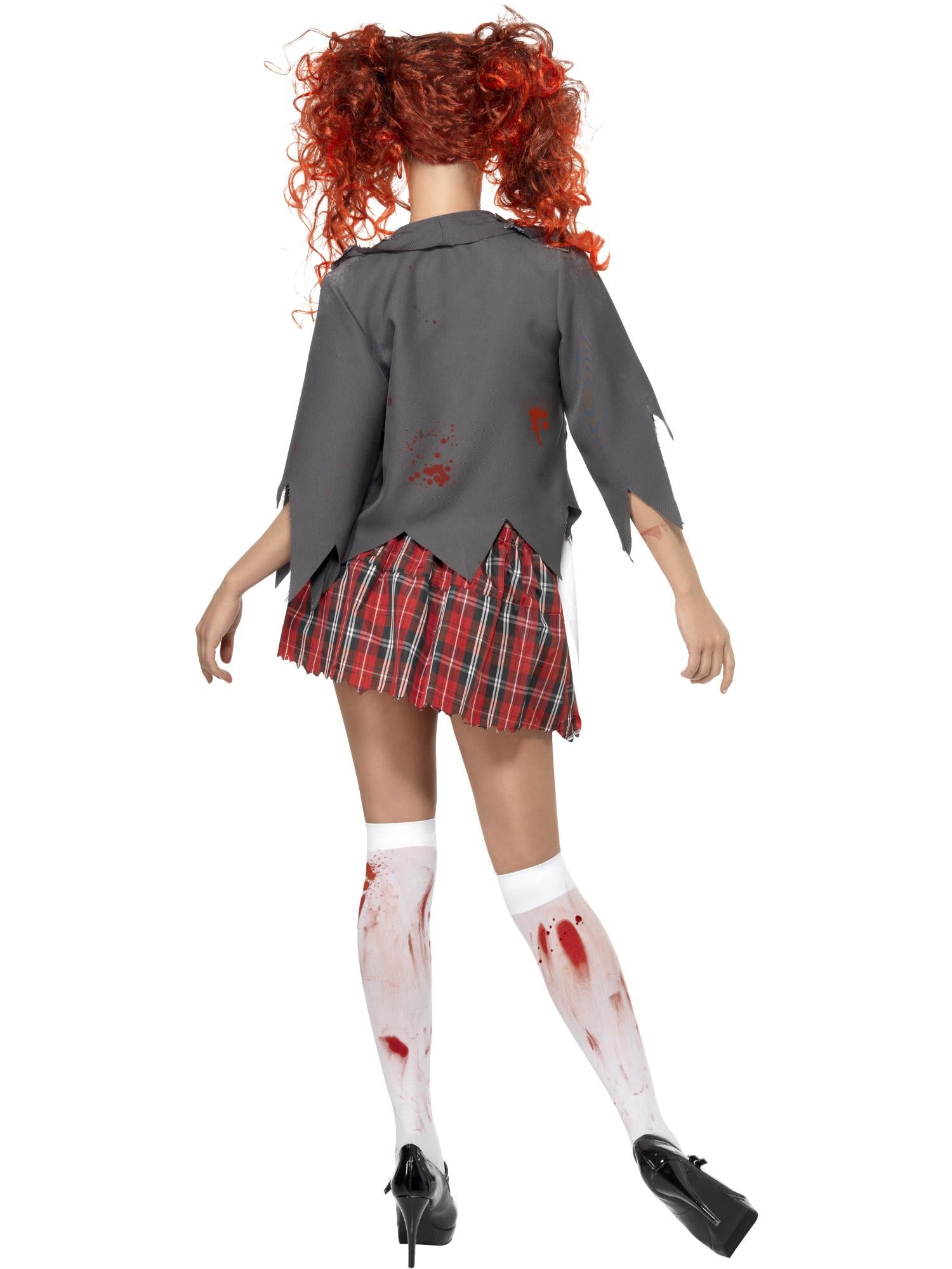 smiffys-fever-zombie-schoolgirl-kost-m-damen-grau-m image 2