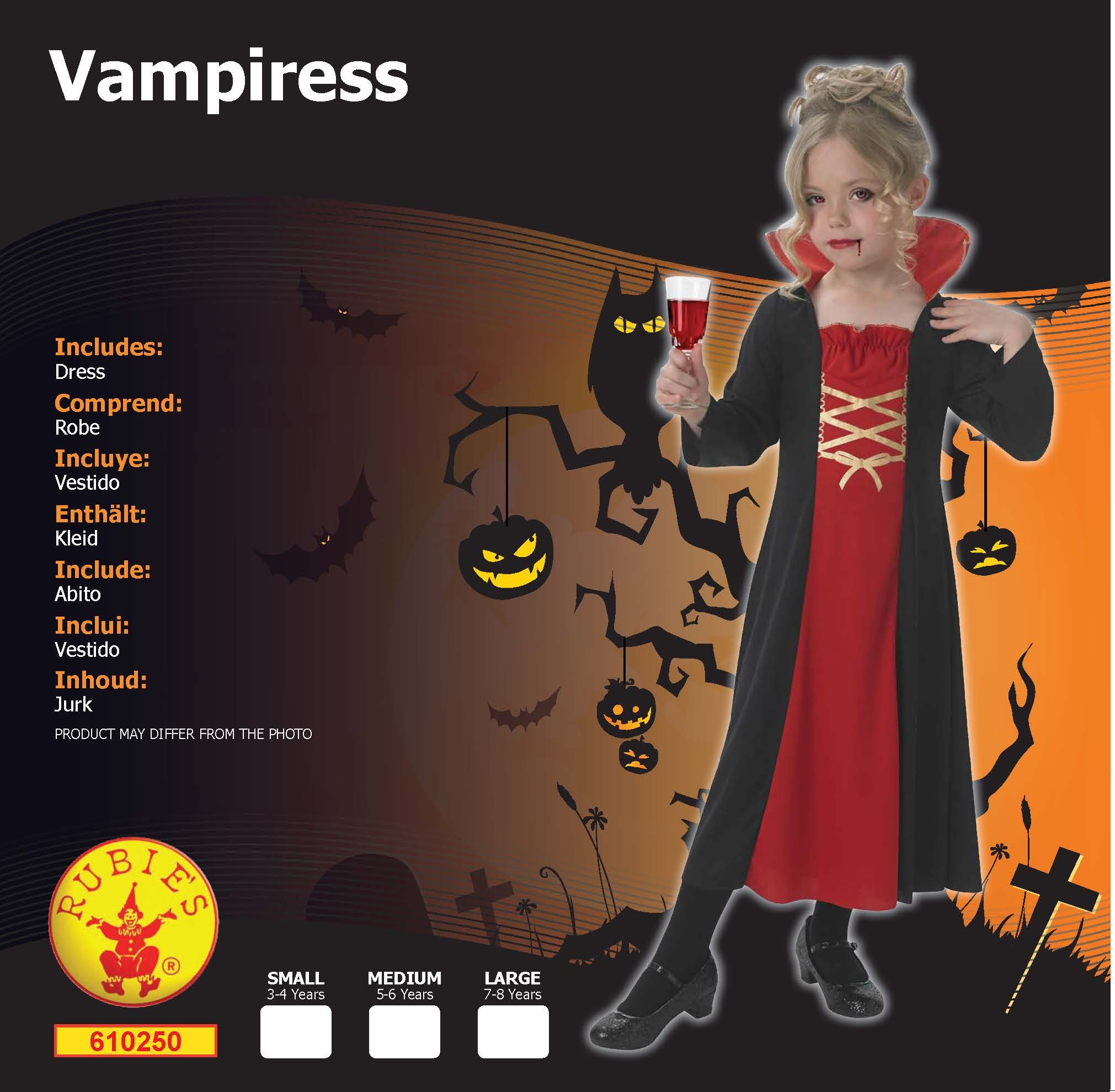 rubie-s-vampiress-kost-m-m-dchen-halloween-gr-e-l image 2