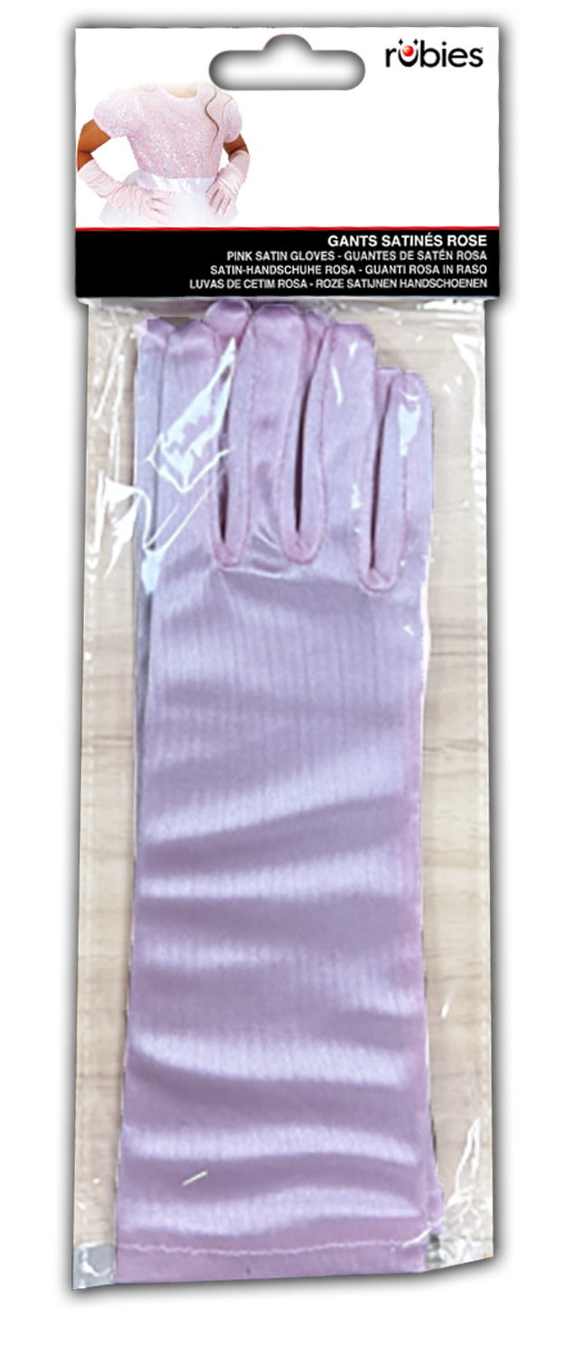 rubies-satin-handschuhe-rosa-paar-elegant-gl-nzend image 2
