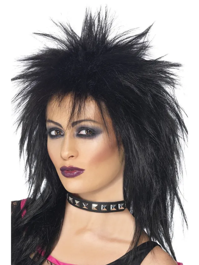 smiffys-fever-rock-diva-per-cke-schwarz-lang-80er image 1