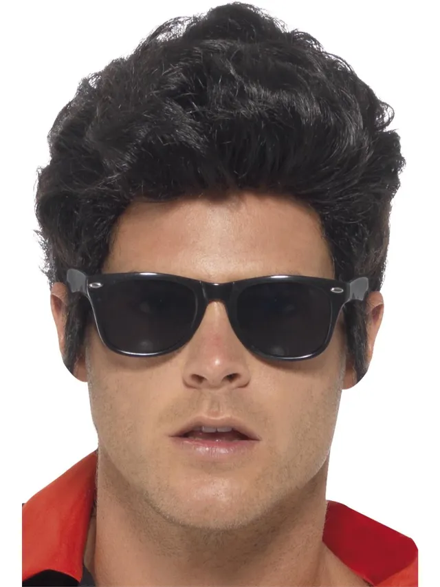 smiffys-fever-50s-style-specs-sonnenbrille-schwarz-wayfarer image 1
