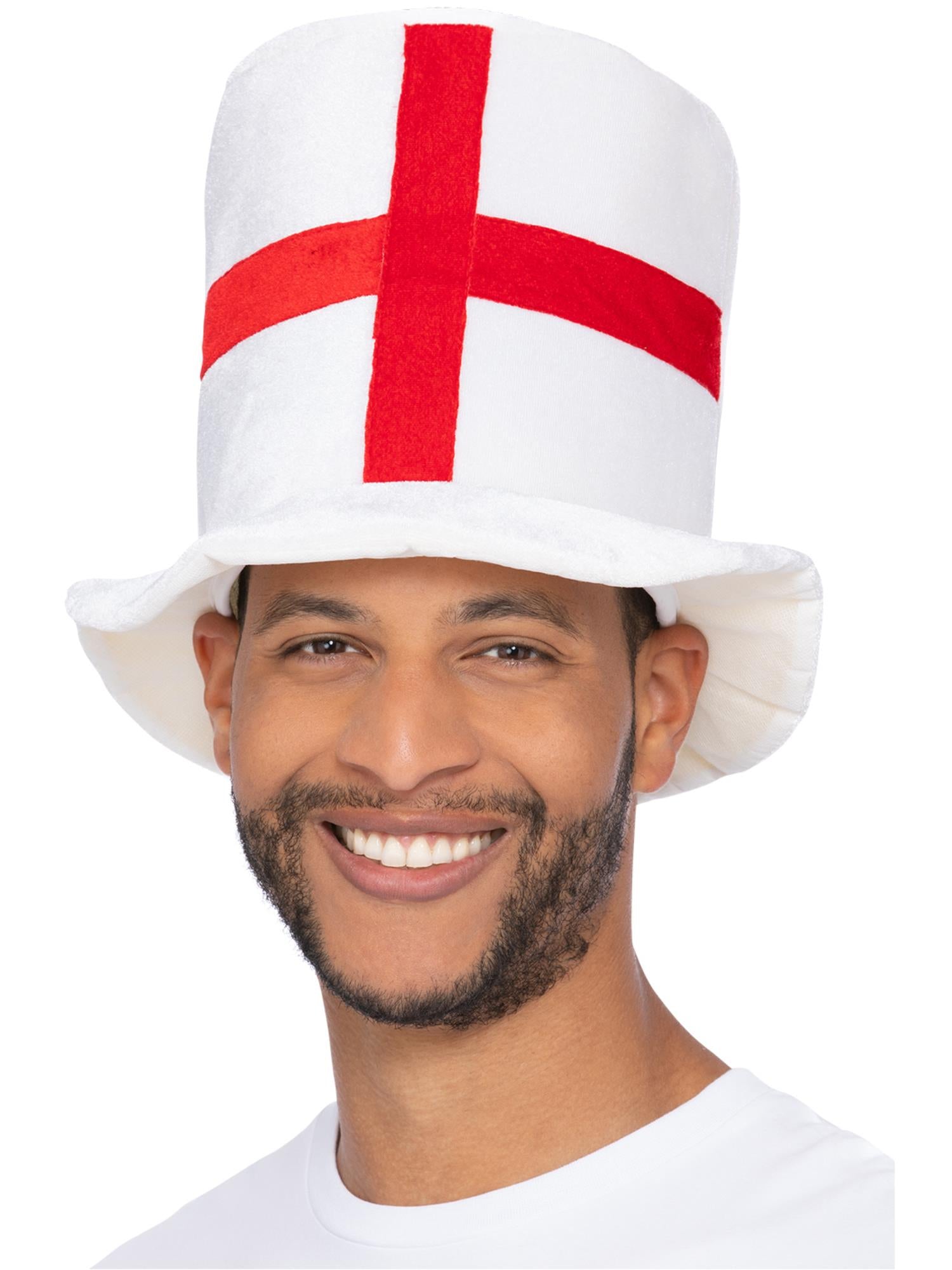 smiffys-fever-england-flagge-zylinder-hut-wei-rot-einheitsgr-e image 1