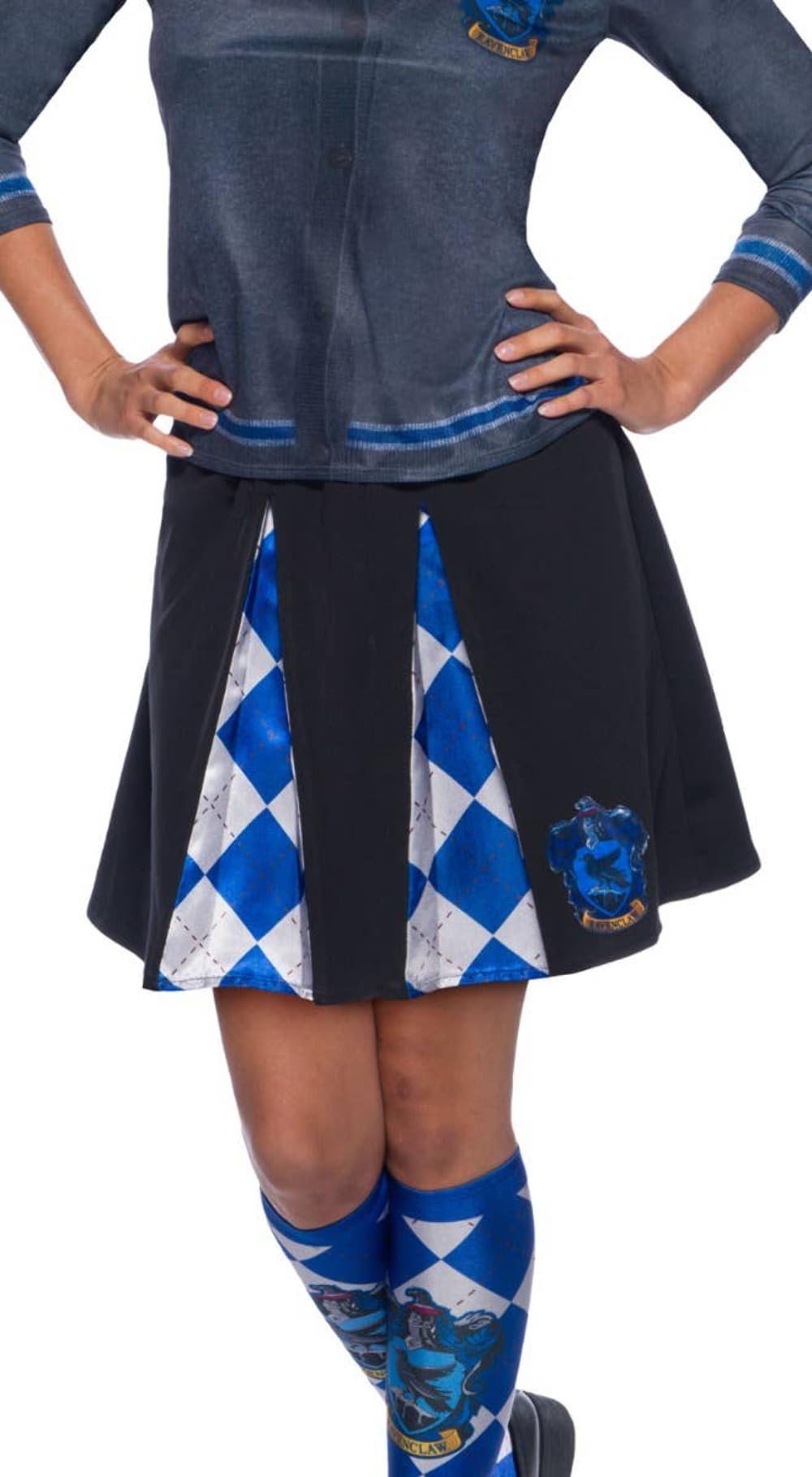rubie-s-deluxe-ravenclaw-damenrock-schwarz-blau-karneval image 2