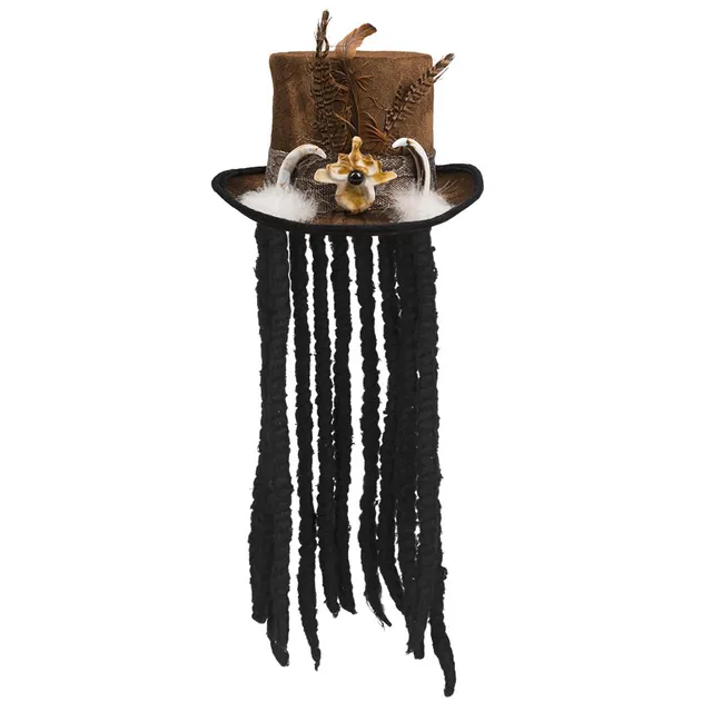 boland-buluku-voodoo-hut-mit-haar-f-r-halloween image 1