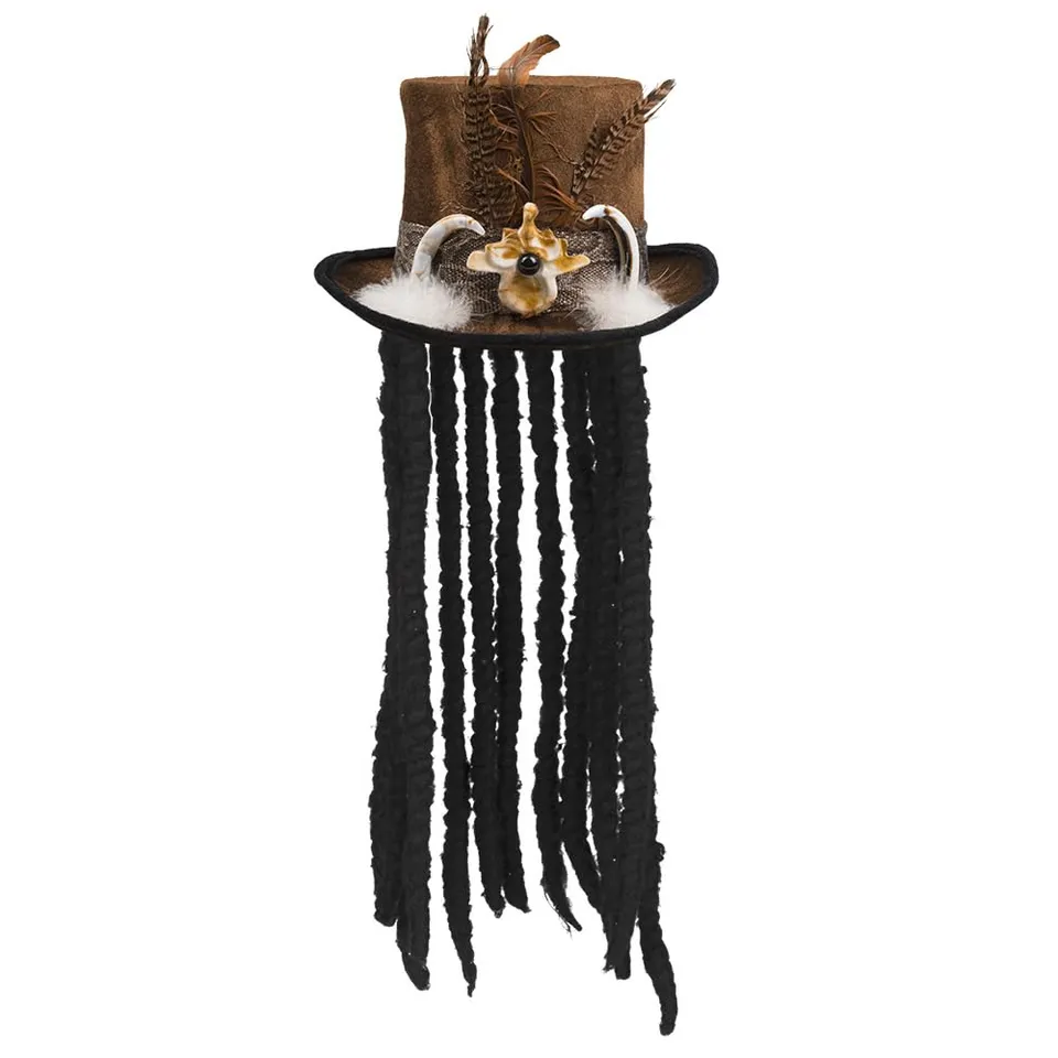 boland-buluku-voodoo-hut-mit-haar-f-r-halloween image 1