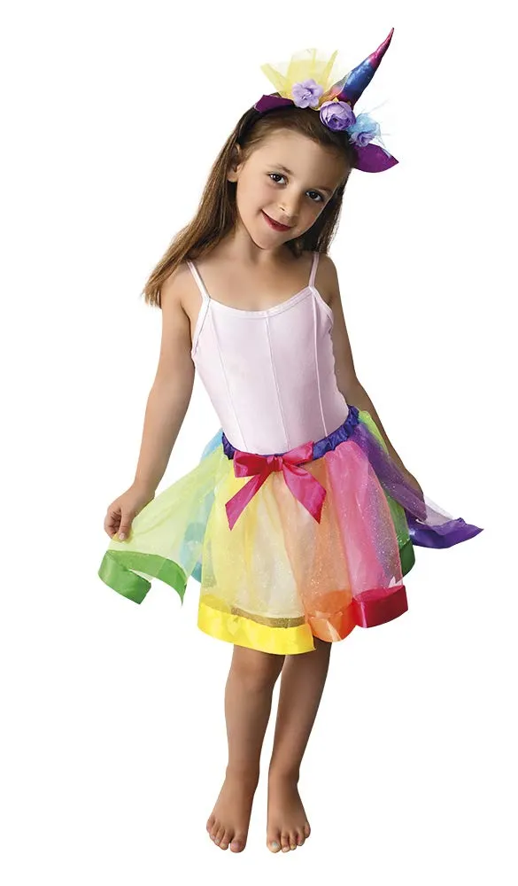 rubie-s-deluxe-einhorn-kost-m-m-dchen-l-tutu-mehrfarbig image 1