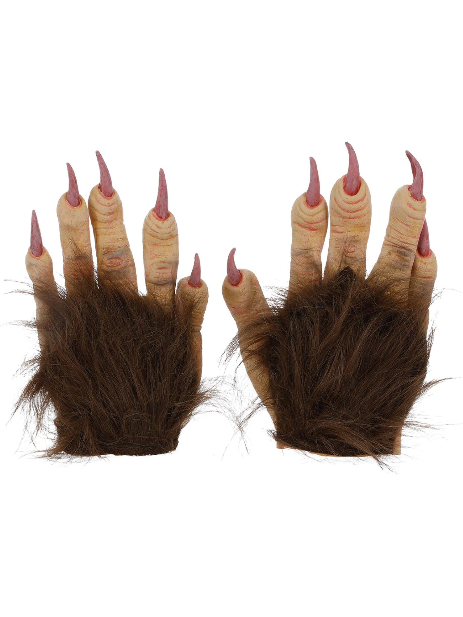 smiffys-fever-krampus-handschuhe-braun-latex image 3