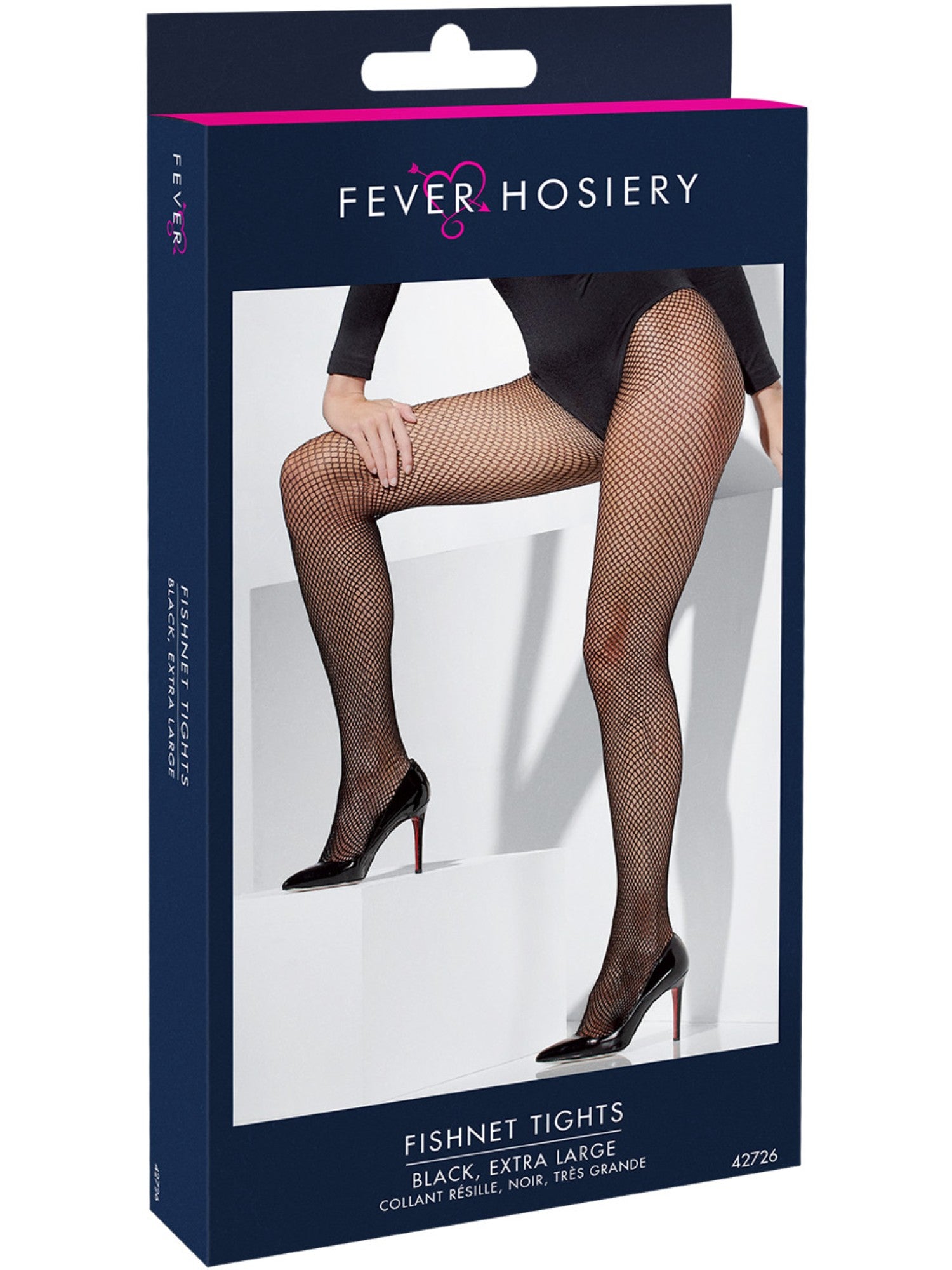 smiffys-fever-42726-netzstrumpfhose-damen-schwarz-xl image 2