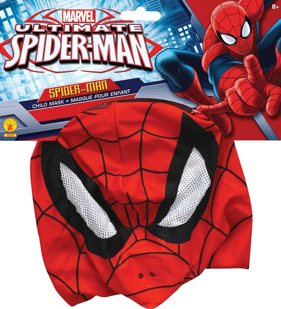 rubie-s-deluxe-marvel-spiderman-sturmhaube-kinder-rot image 2