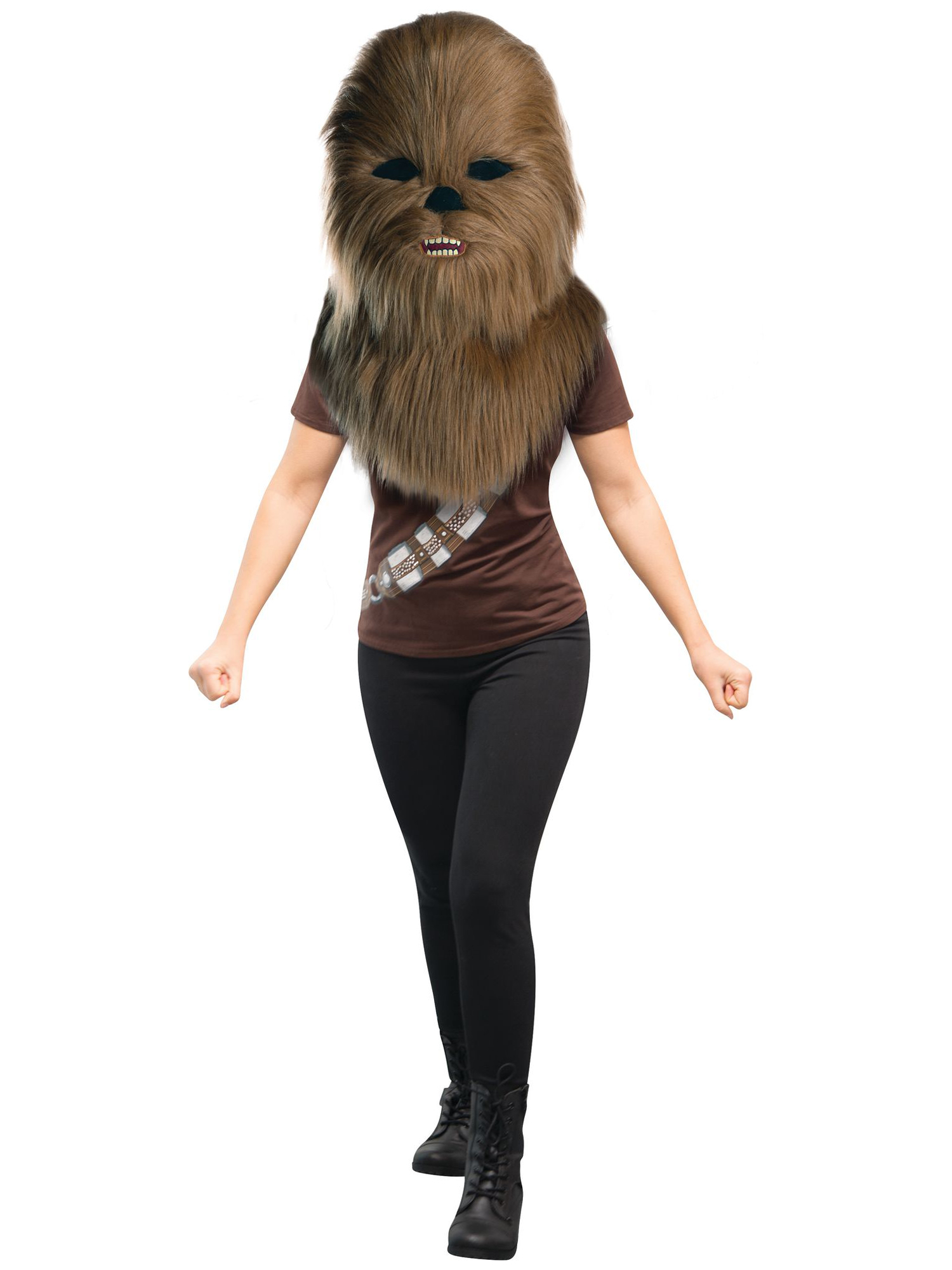 rubies-chewbacca-maskottchen-kopf-pl-schmaske-braun image 3