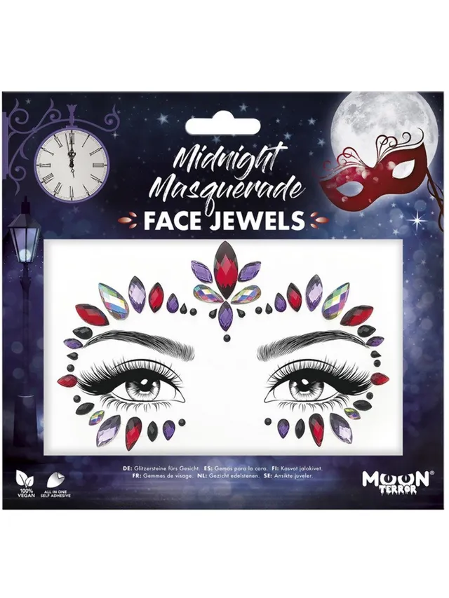 smiffys-makeup-fx-moon-terror-face-jewels-midnight-masquerade image 1
