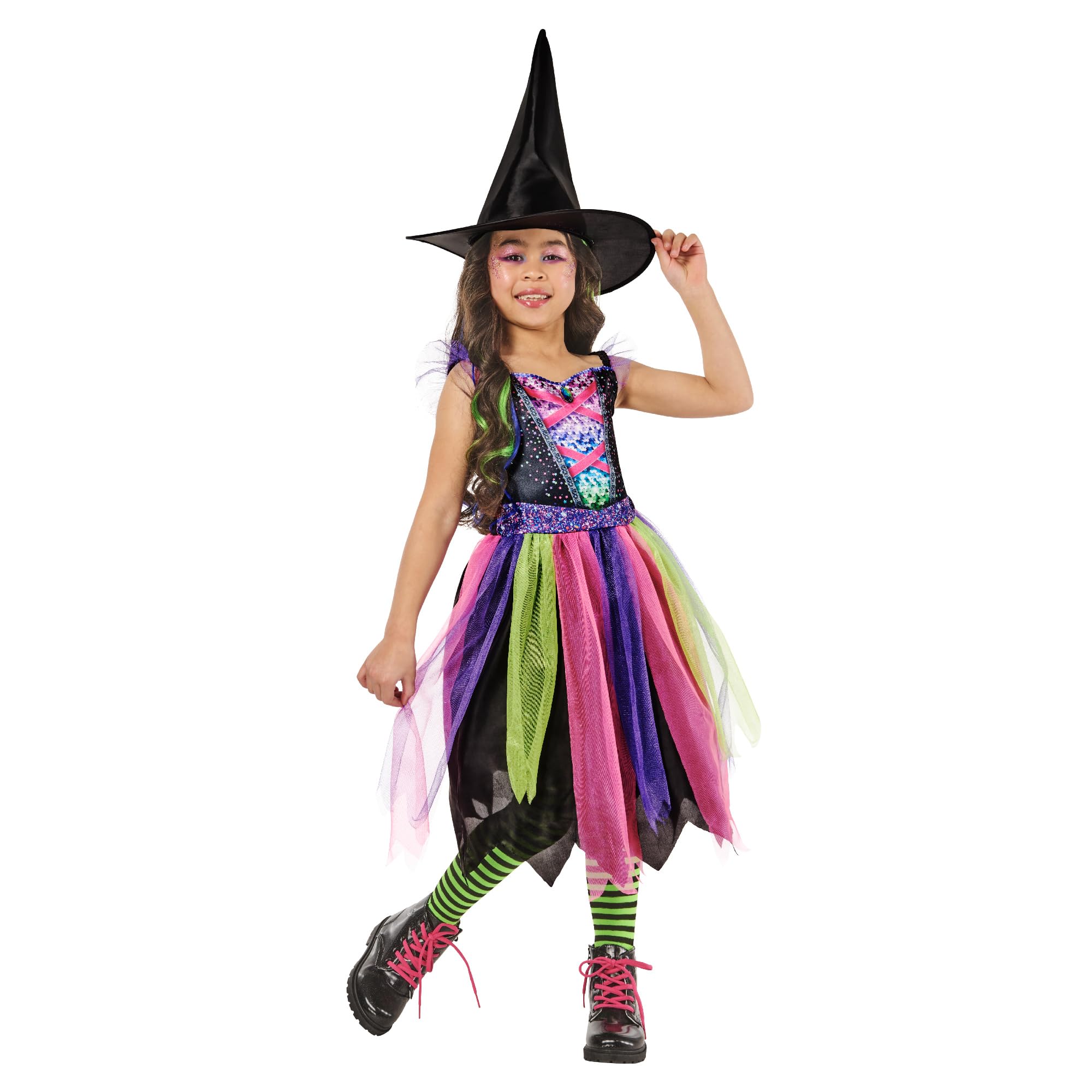 rubie-s-deluxe-bright-night-witch-kost-m-kinder-hexe image 1