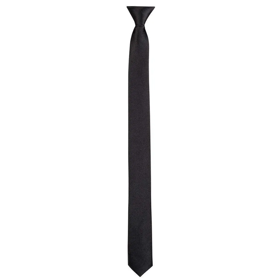 boland-accessories-krawatte-schwarz-satin-50-cm-unisex image 1