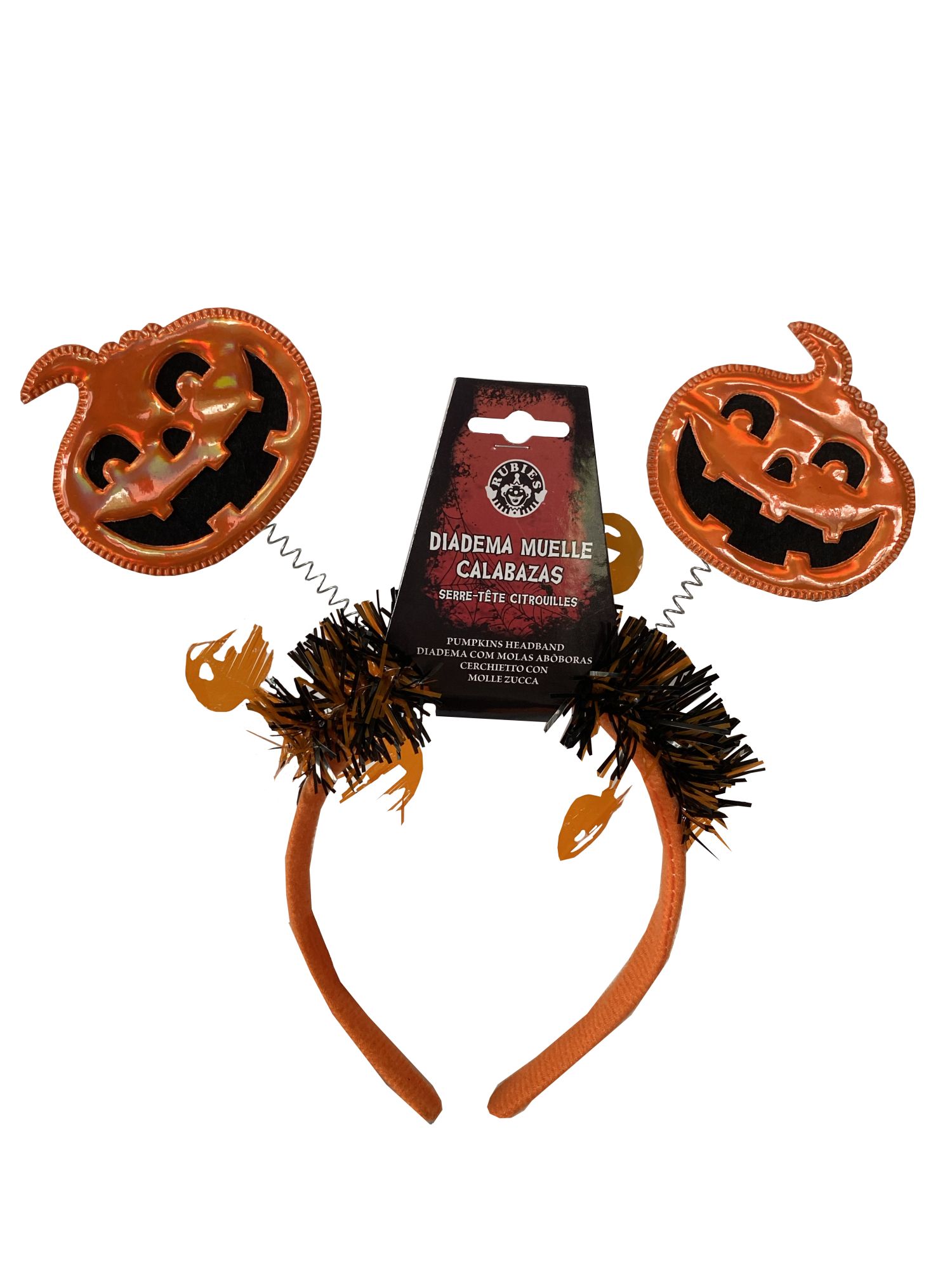rubies-k-rbis-haarreif-orange-mit-girlande-halloween image 2
