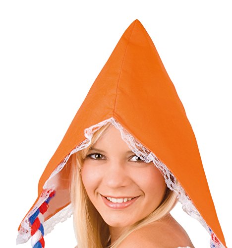 boland-m-tze-mit-haar-z-pfe-orange-wei image 4