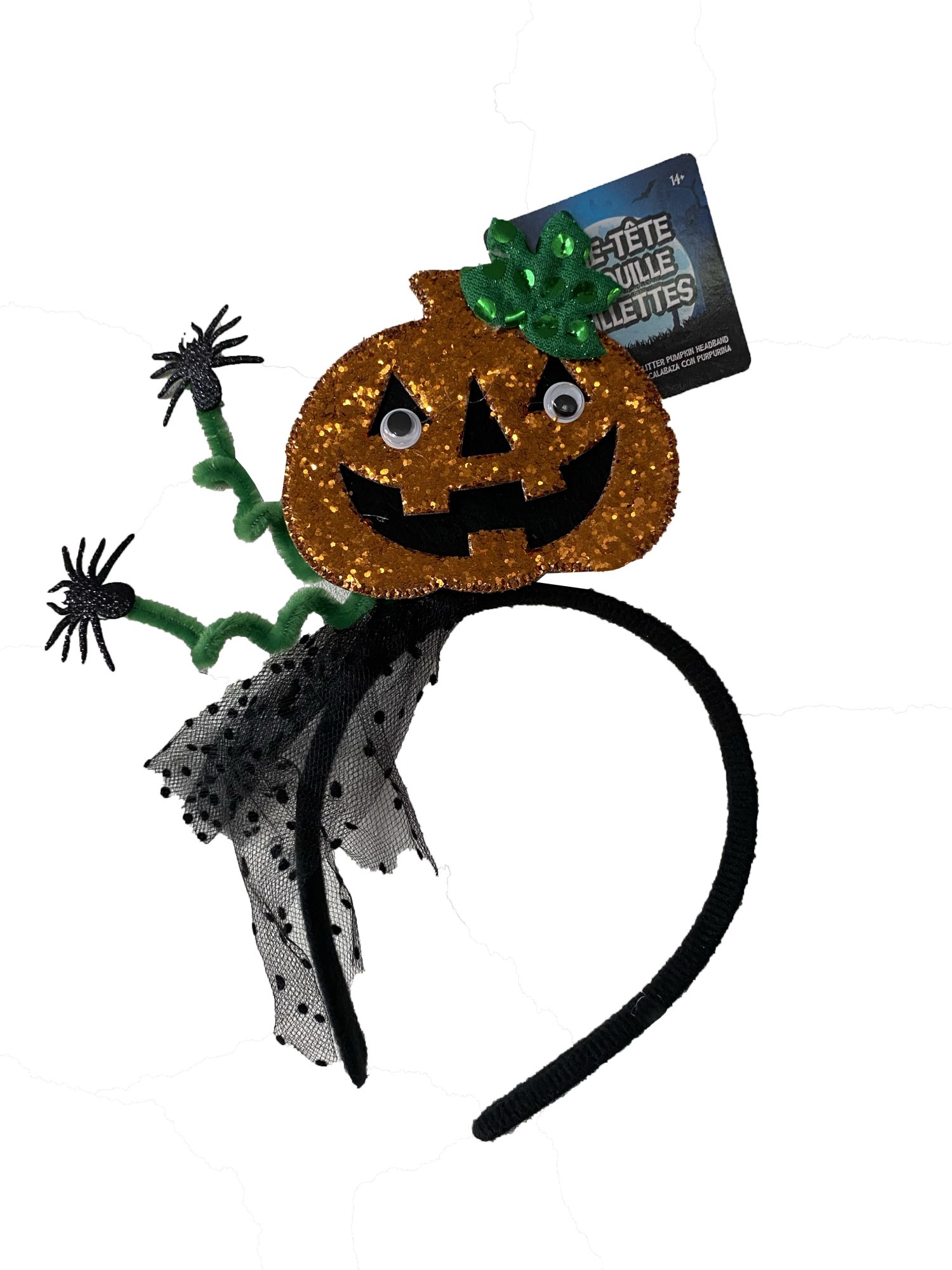 rubies-k-rbis-haarreif-pailletten-spinnen-halloween-erwachsene image 2