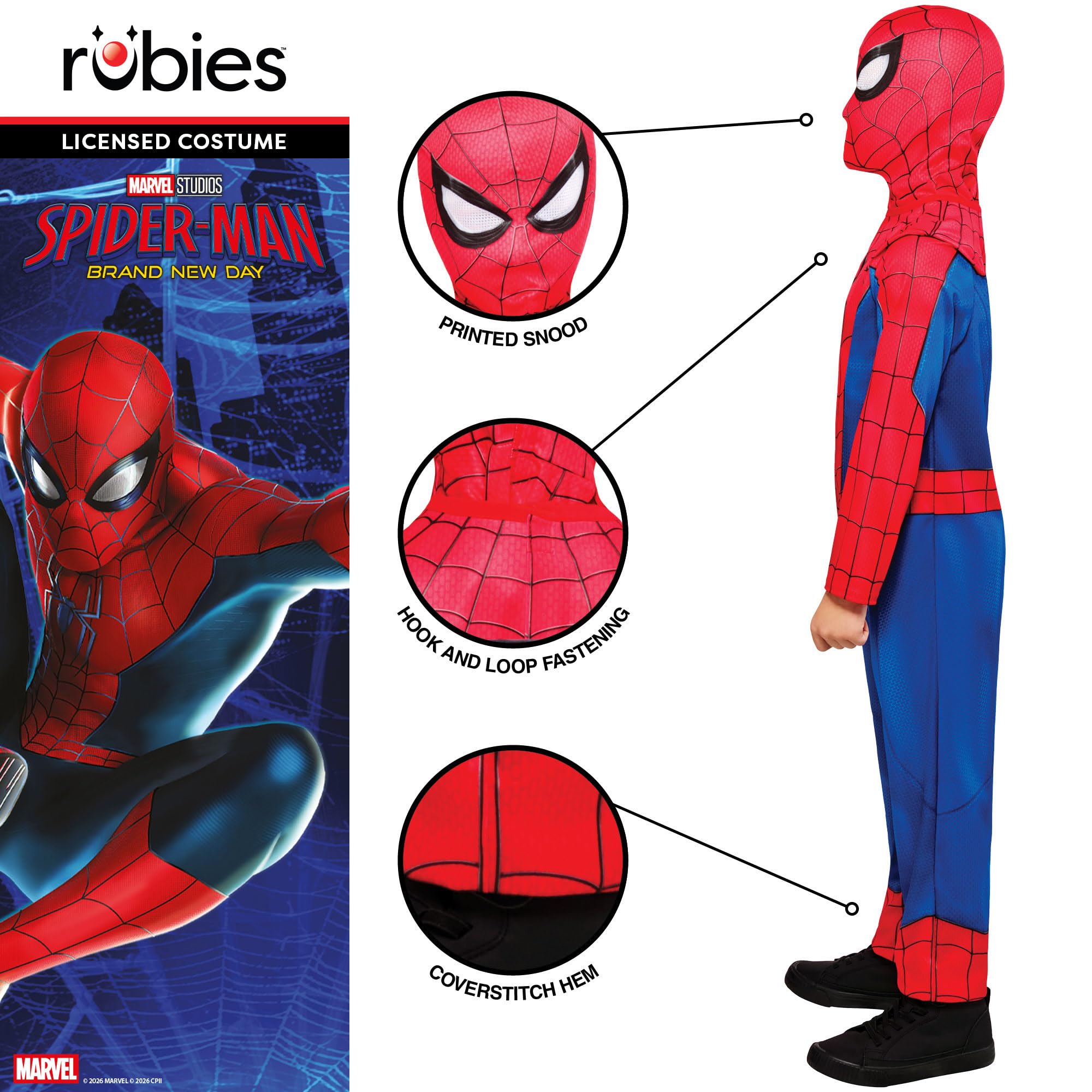 rubie-s-deluxe-spider-man-kinderkost-m-3-4-jahre-klassisch image 4