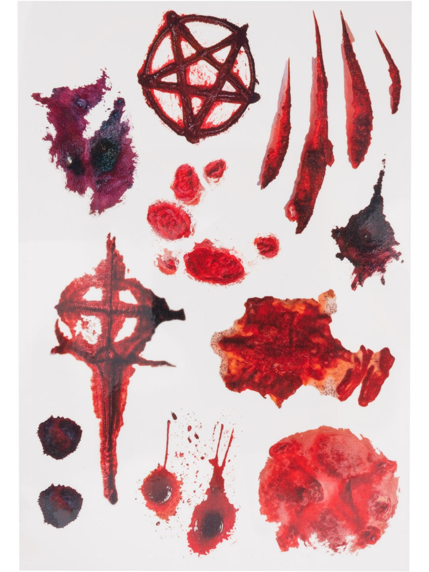 smiffys-make-up-fx-occult-wound-tattoo-transfers-20-teile image 3