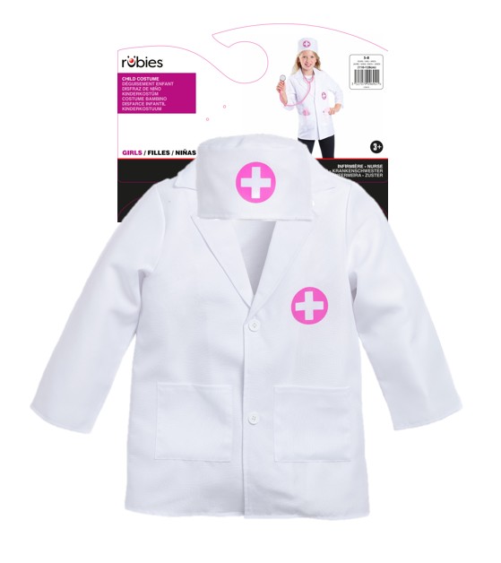 rubies-d-guisements-krankenschwester-kost-m-5-8-jahre-rosa-5-tlg image 8