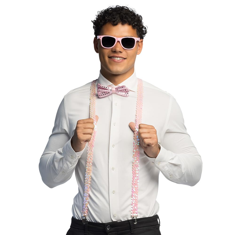 boland-party-accessoires-set-3-teilig-rosa-pailletten-brille image 3
