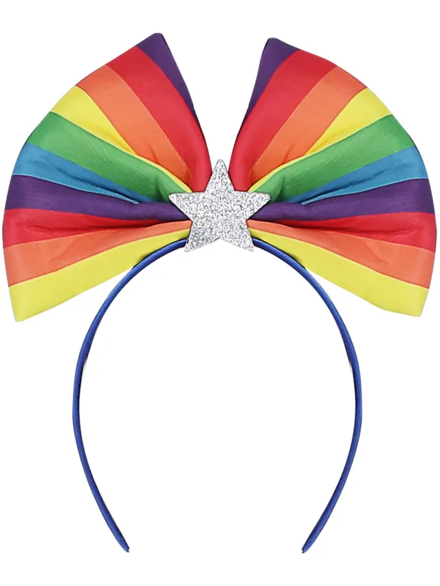 smiffys-fever-rainbow-flag-bow-haarreif-regenbogen-schleife image 1