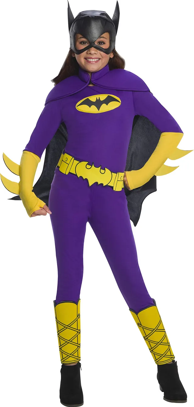 rubie-s-deluxe-dc-batgirl-overall-kost-m-m-dchen-s-mit-maske image 1
