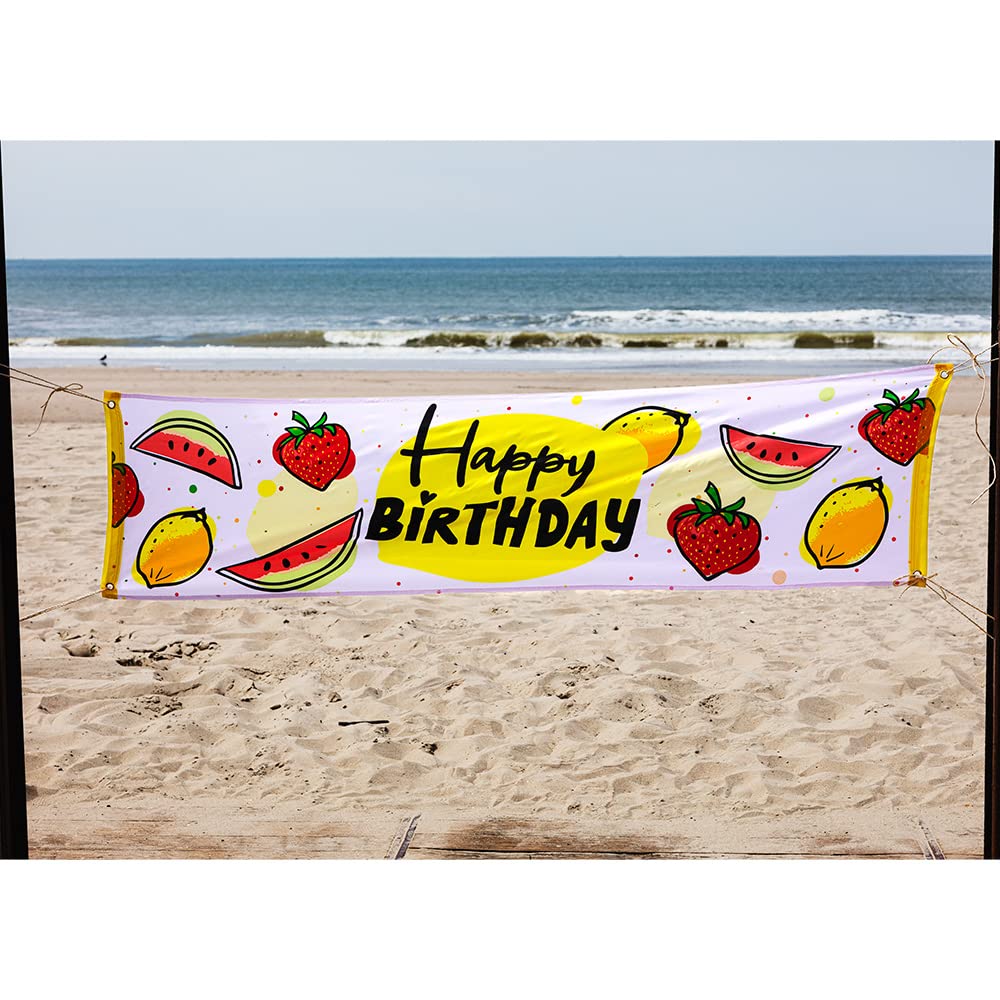 boland-52058-banner-happy-birthday-obst-50x180-cm-polyester image 1