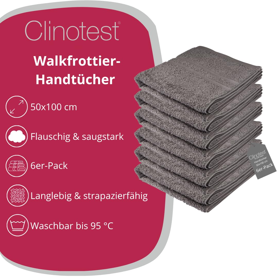 clinotest-handt-cher-set-6tlg-50x100-grau-baumwolle image 2