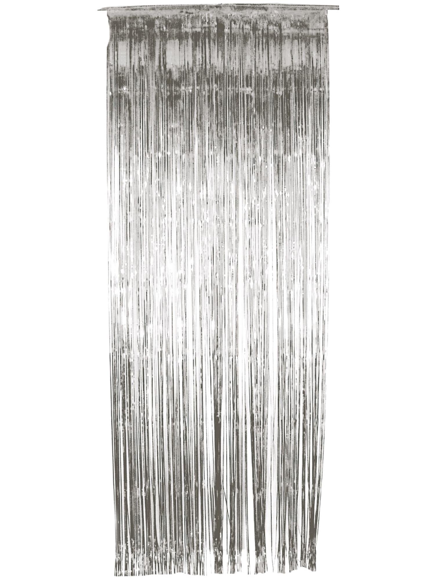 smiffys-fever-shimmer-lamettavorhang-silber-91x244-cm image 1