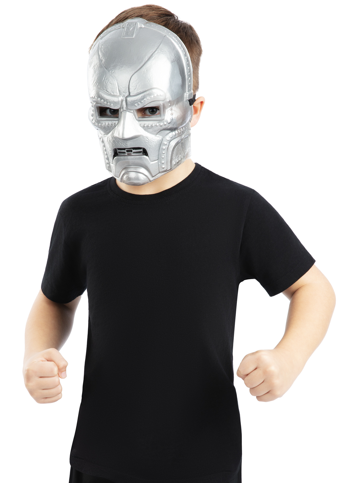 rubies-dr-doom-kindermaske-marvel-maske-gr-n-silber image 2