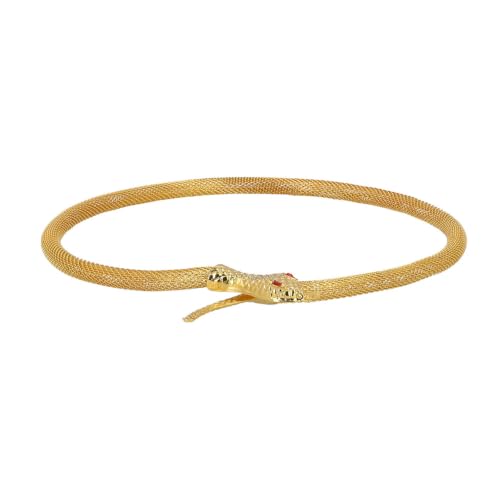 boland-schlange-des-nils-halskette-gold-mit-strass image 5