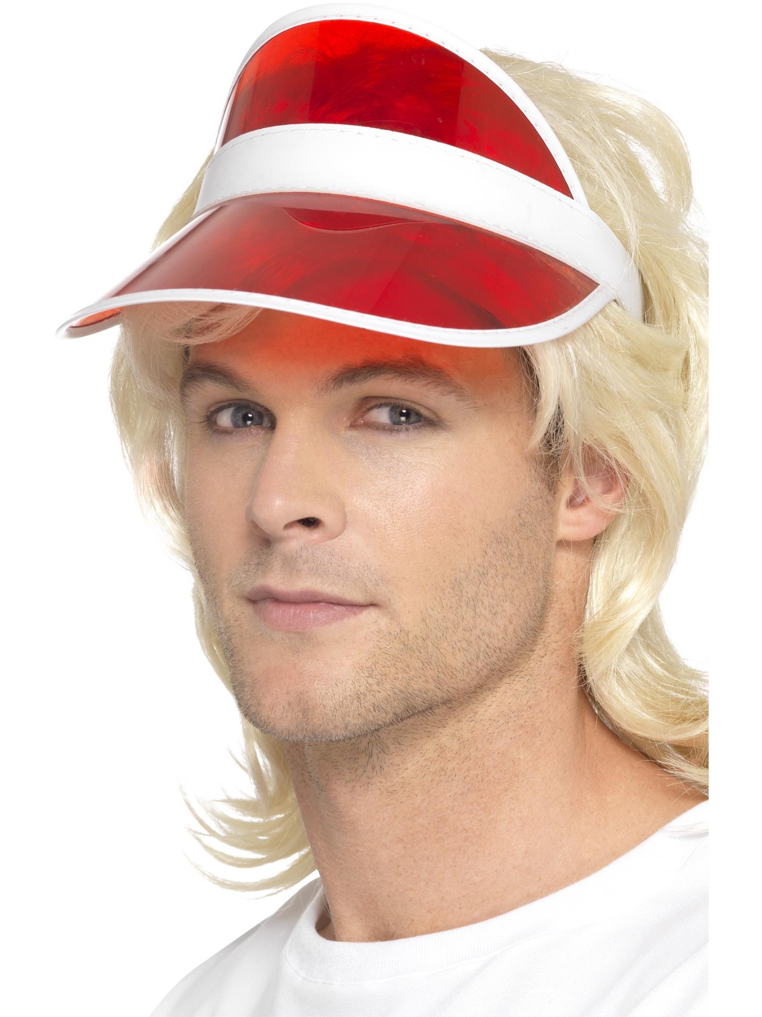 smiffys-fever-80s-sun-visor-sonnenvisor-rot-80er-jahre image 2