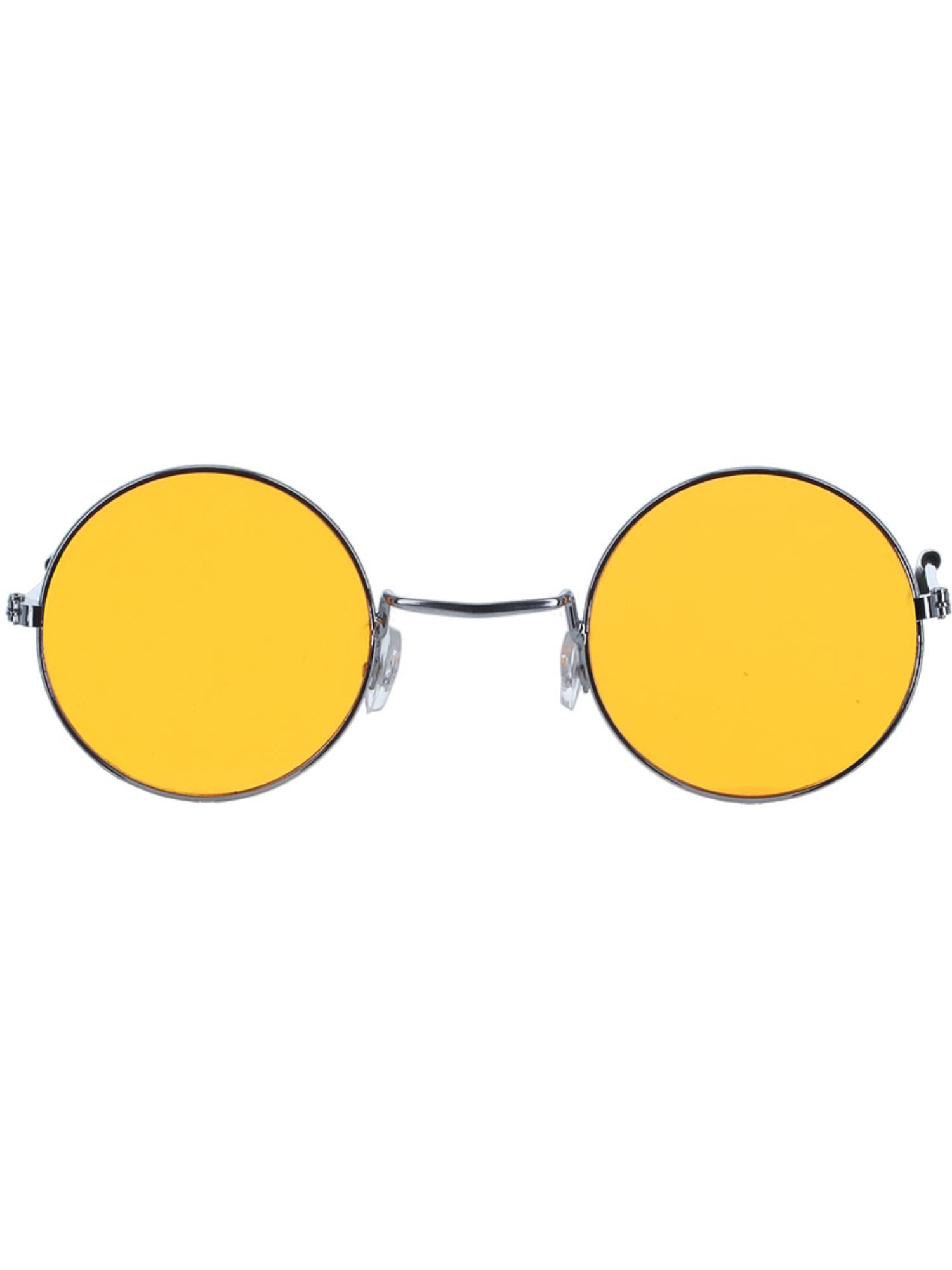 smiffys-fever-hippie-brille-orange-rund-metall-60er image 3