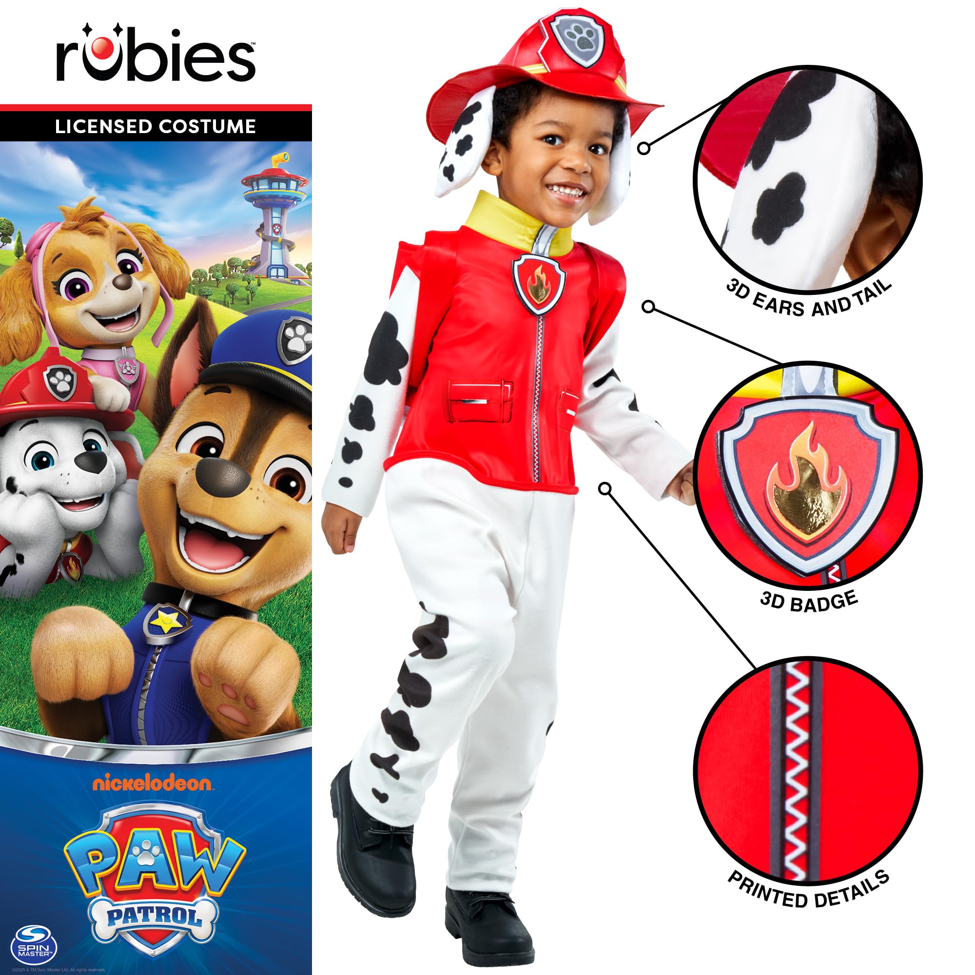 rubie-s-deluxe-paw-patrol-marshall-kost-m-kleinkind-2-3-jahre image 5