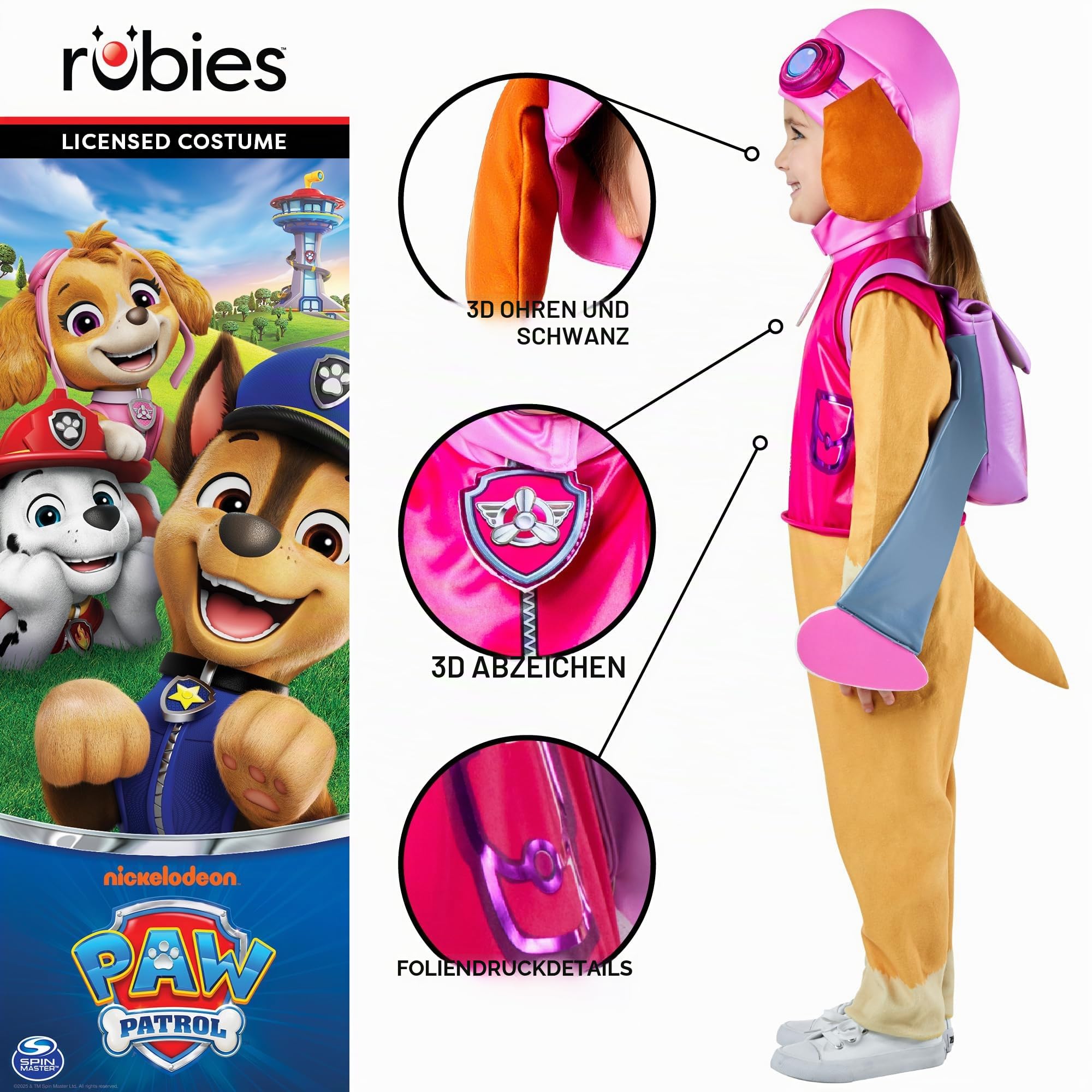 rubie-s-deluxe-paw-patrol-skye-kost-m-2-3-jahre image 4