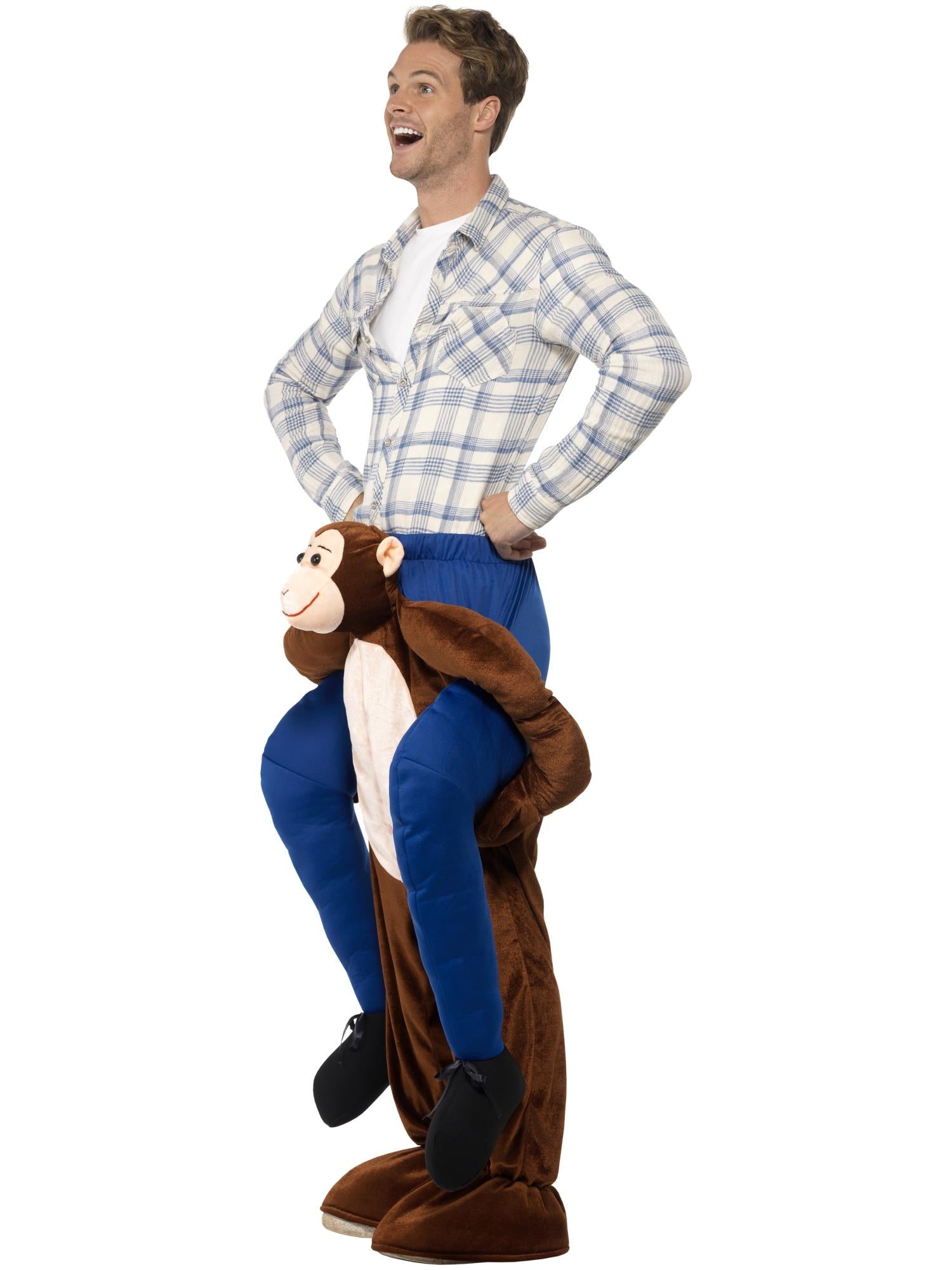 smiffys-fever-piggyback-monkey-affenkost-m-braun-einheitsgr-e image 3
