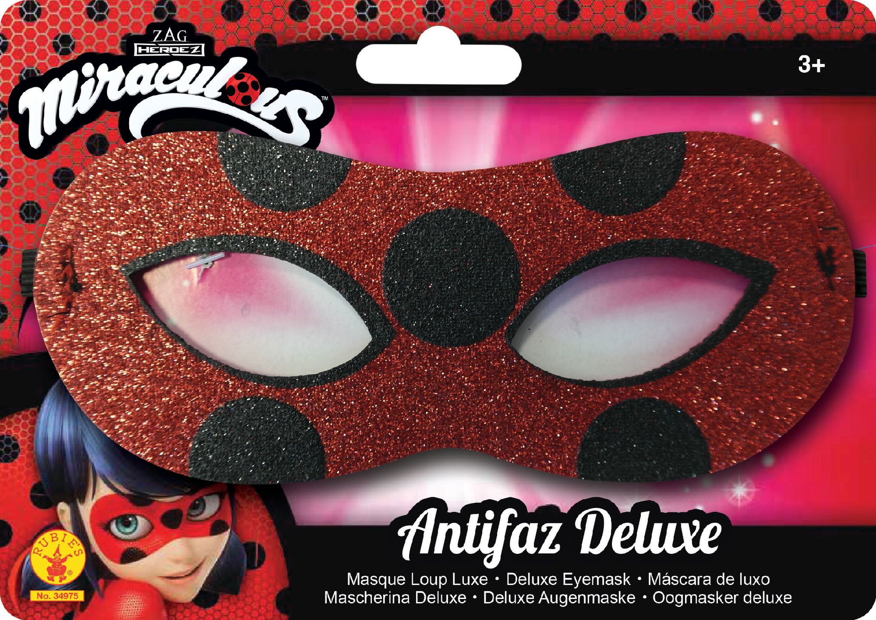 rubies-ladybug-augenmaske-marienk-fer-rot-mit-glitzer image 3
