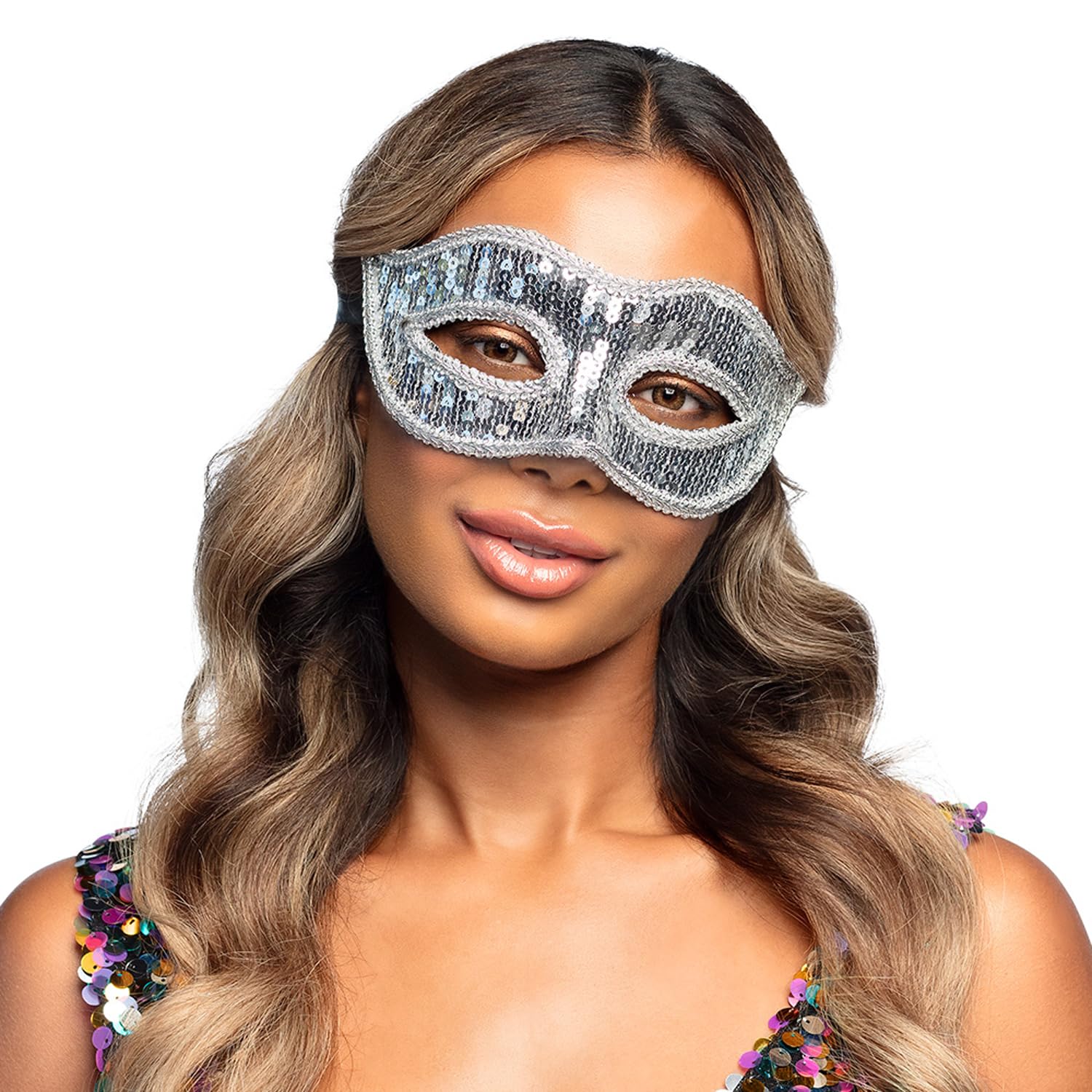 boland-venice-sequins-augenmaske-silber-pailletten-venezianisch image 2