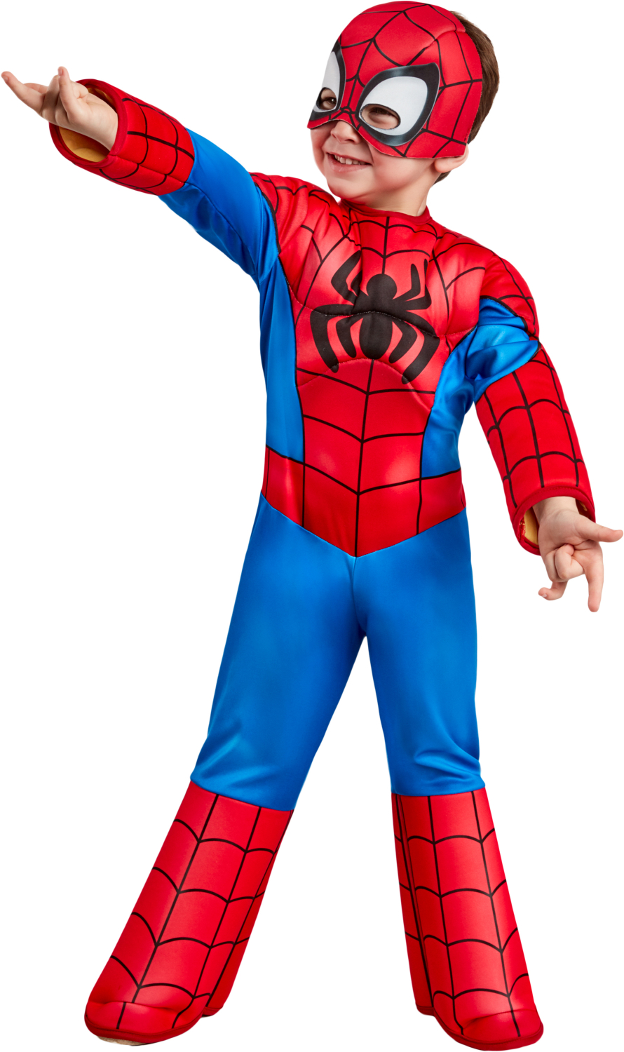 rubies-spidey-preschool-kost-m-kinder-luxe-rot-blau image 4