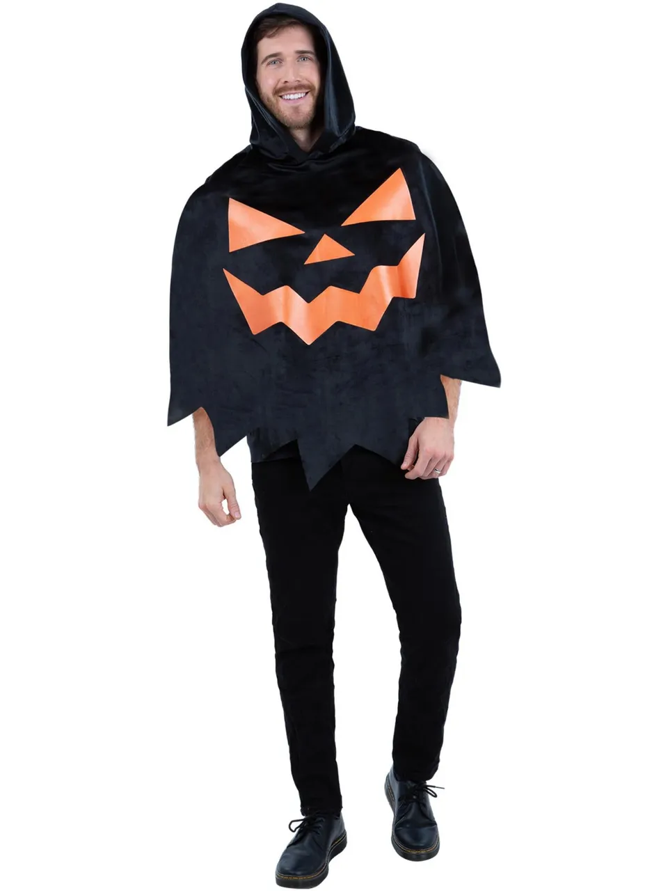smiffys-fever-k-rbis-poncho-kost-m-schwarz-einheitsgr-e image 1