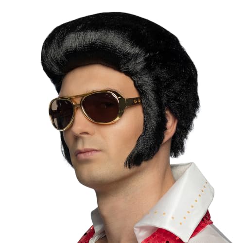 boland-wigs-rock-n-roll-deluxe-per-cke-schwarz-elvis-erwachsene image 5