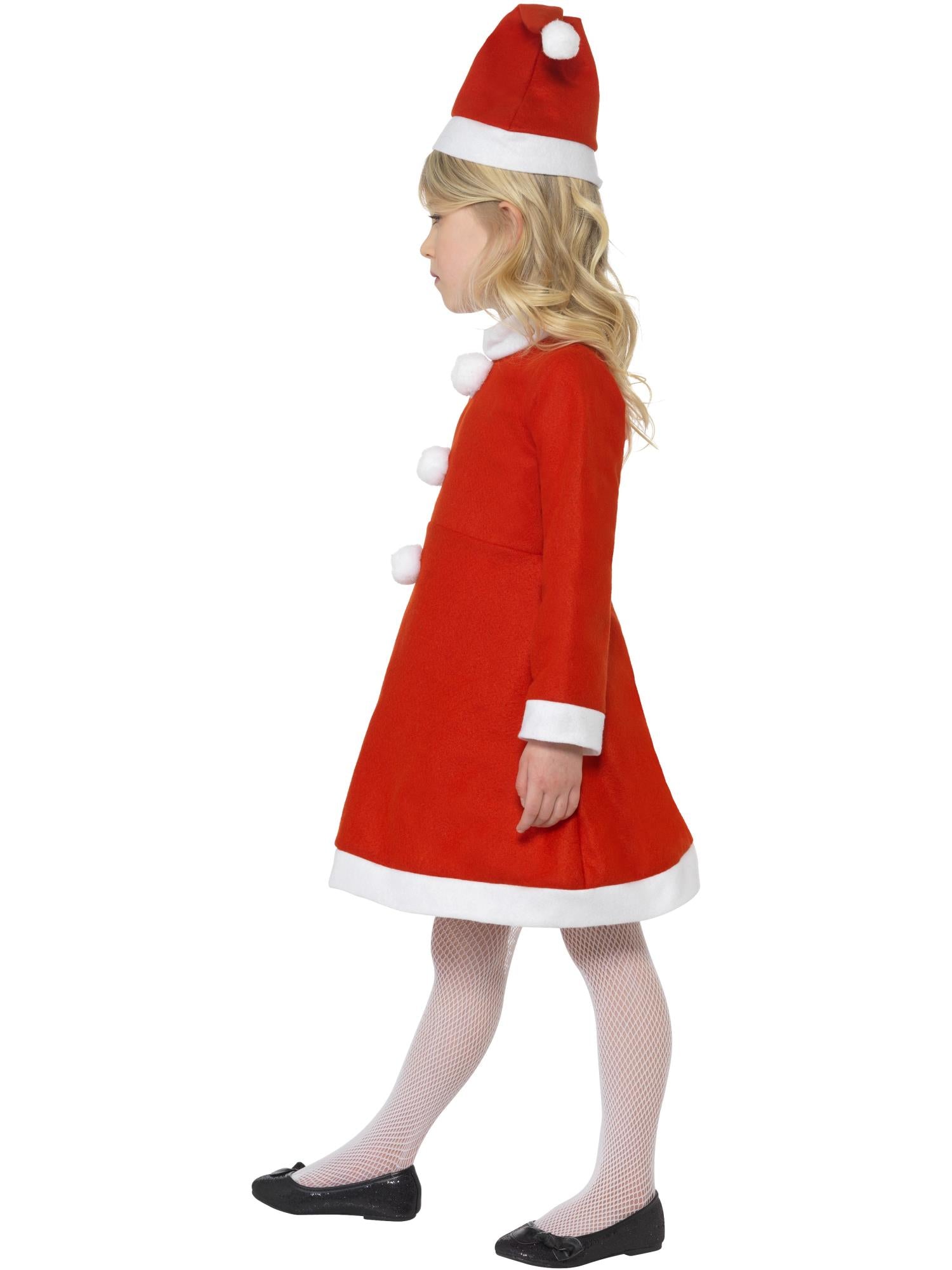 smiffys-fever-santa-girl-kost-m-kleid-m-tze-rot-kinder image 3