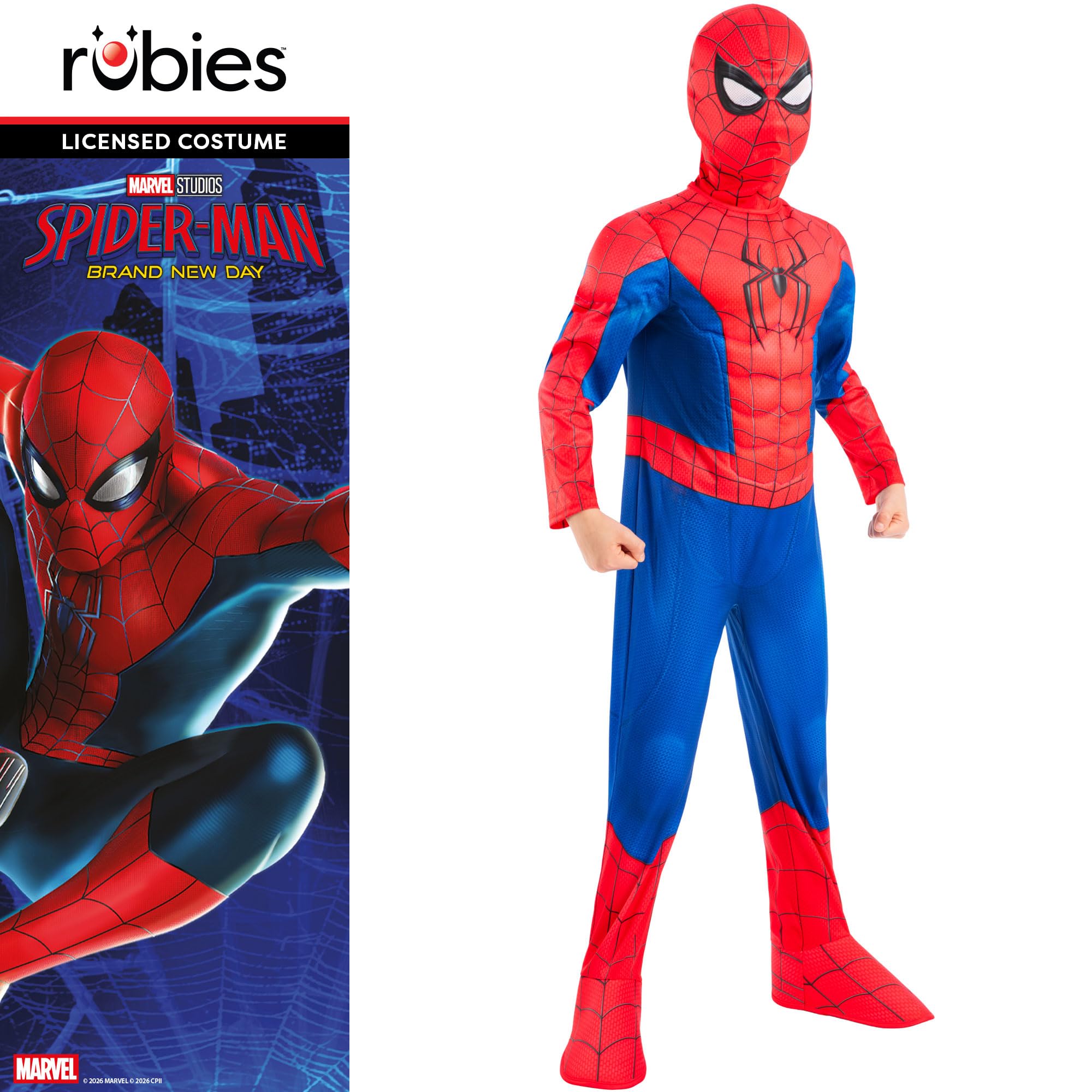 rubie-s-deluxe-spider-man-kinderkost-m-3-4-jahre-anzug image 6