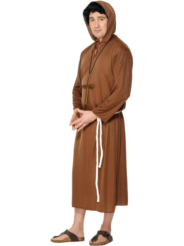 smiffys-fever-monk-m-nch-kost-m-herren-braun-gr-m-38-40 image 1