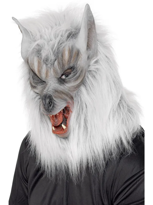 smiffys-fever-wolf-maske-25564-latex-grau-einheitsgr-e image 1