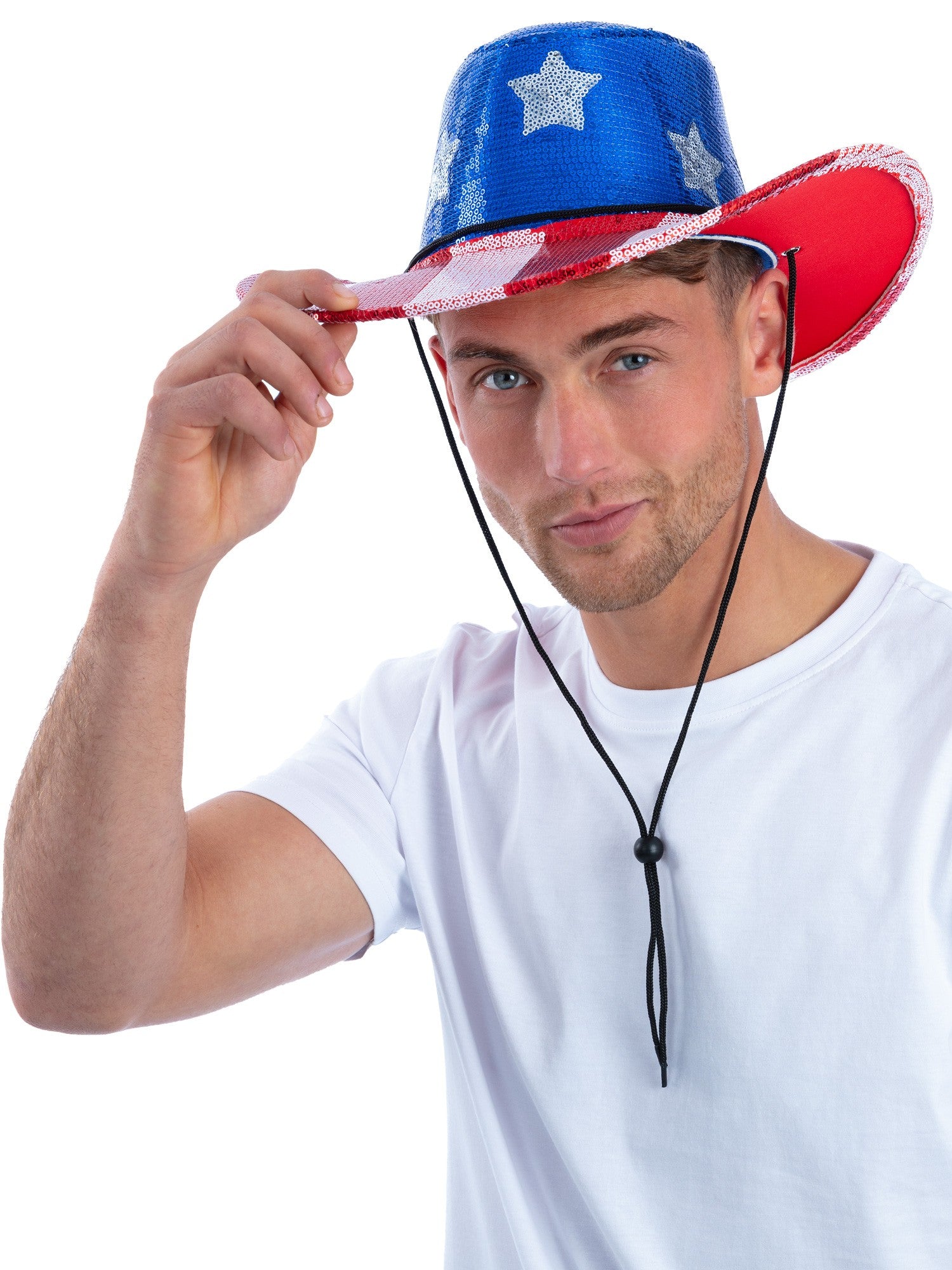 smiffys-fever-cowboyhut-pailletten-usa-stars-stripes image 3