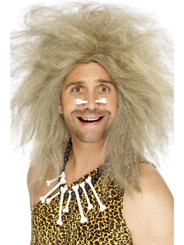 smiffys-fever-crazy-caveman-per-cke-blond-einheitsgr-e image 1