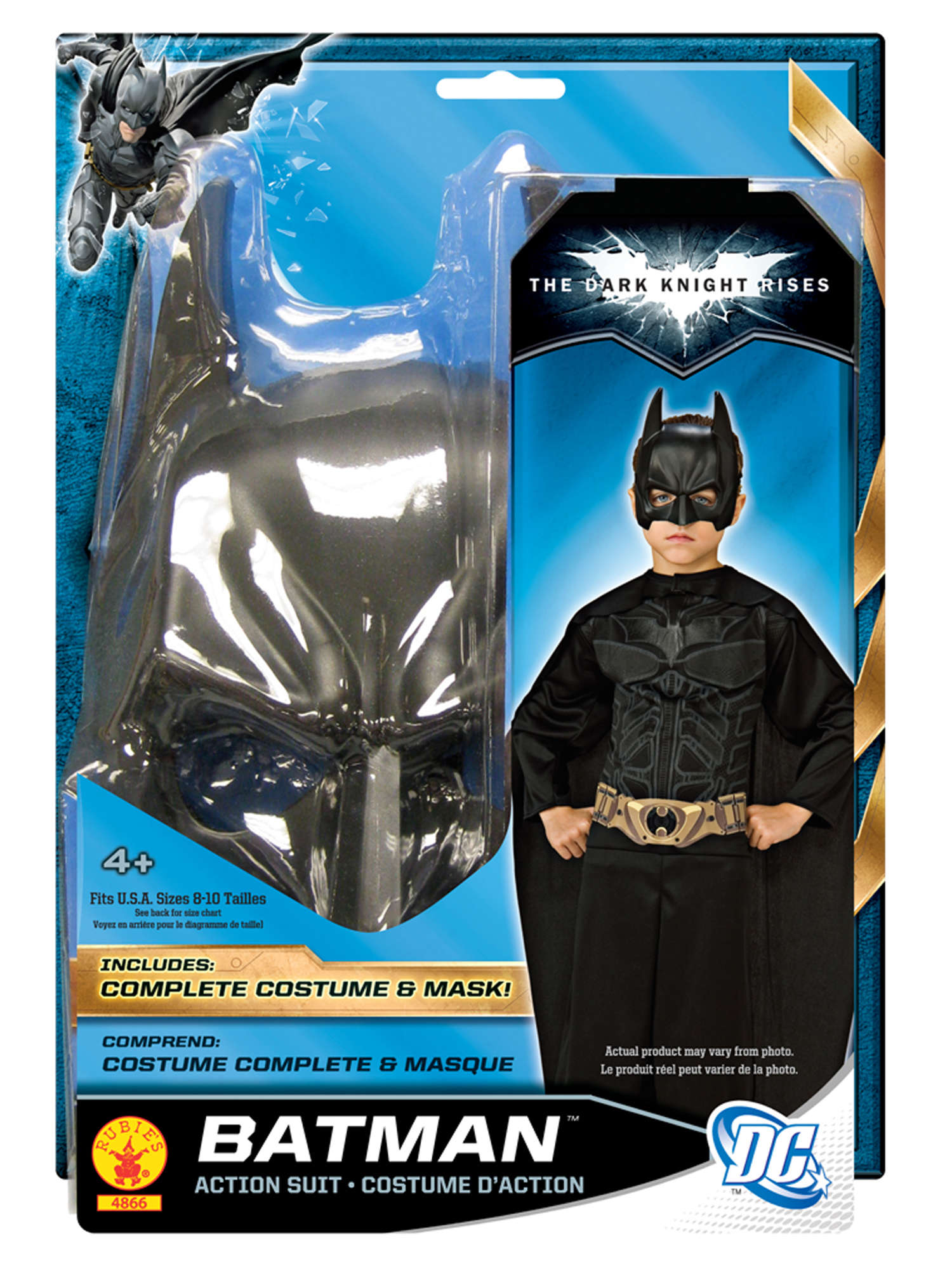 rubies-batman-kost-m-kinder-overall-cape-maske image 2